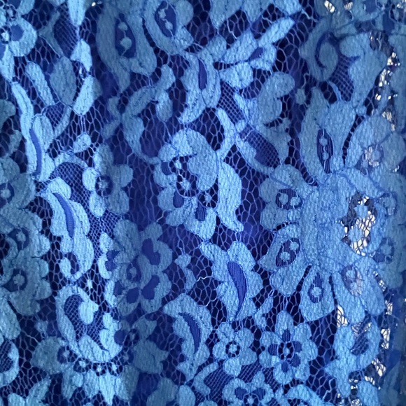 Blue lace shift dress - Picture 5 of 7